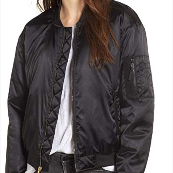 NWOT North Face Barstol Neoprene Trimmed Women's Bomber Jacket Black Sz Medium - Picture 1 of 11